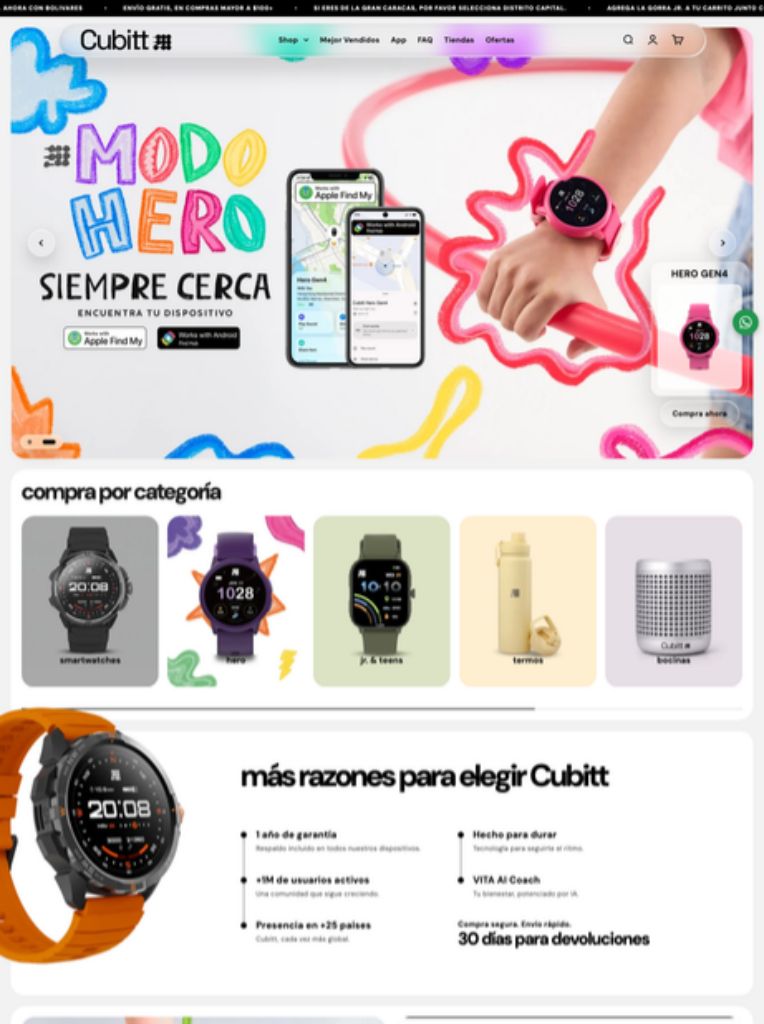 Tienda online cubitt